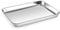 Small Baking Tray, Onader Stainless Steel Oven Tray Cookie Sheet Pan, Perfect for Baking Cooking Serving, Non Toxic & Healthy, Heavy Duty & Mirror Finished & Dishwasher Safe, 26.4x20.4x2.5cm