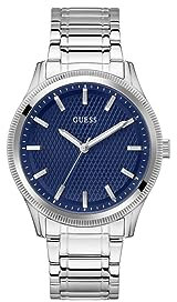 GUESS Herren Analog Quarz Uhr mit Edelstahl Armband GW0626G1