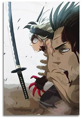 VZRSQZK Anime Black Clover Poster, dekoratives Gemälde, Leinwand, Wandposter und Kunstdruck, modernes Familienschlafzimmer-Dekor-Poster, 20 x 30 cm