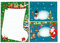 Briefpapier-Set A5 Weihnachtsstiefel grün Schreibblock liniert mit Umschlag Motiv Weihnachten für Wichtelgeschenk Kinder Jungen Mädchen (1 Block A5 mit 25 Blättern + 15 bunt bedruckte Kuverts)