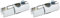 Triton Showers | Replacement Hand Shower Bracket | Shower Riser Rail Slider | Universal Shower Rail | Chrome | 22mm (Pack of 2)