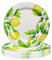 MEYREMUI Melamine Lemon Plates Set, 9 Dinner Plates Salad Dessert Plates, Set of 6, Break Resistant, Lightweight, Dinnerware for Indoors and Outdoors, Dishes for Party Camping, Multicolor, MA-TP004