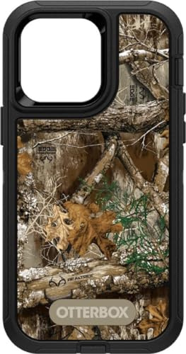 OtterBox Schutzhülle für iPhone 14 Pro Max (nur Defender-Serie, robust und langlebig, nur Hülle, Keine Einzelhandelsverpackung) (Realtree Edge (Schwarz/Realtree Edge-Grafik)