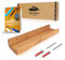 EKFJAELL Premium Bilderleiste Holz 40 cm aus hochwertiger Eiche - 10cm Tiefe, Bilderleiste Eiche, Fotoleiste Holz - Ideal für Bilder, Deko & Bücher in Wohnzimmer, Küche, Bad, Schlafzimmer