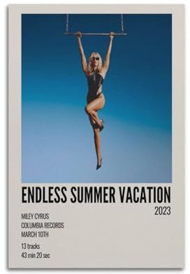 Zamm Endless Summer Leinwand-Poster, Wandkunst, dekoratives Gemälde, Schlafzimmer, Malposter, 20 x 30 cm, ungerahmter Stil