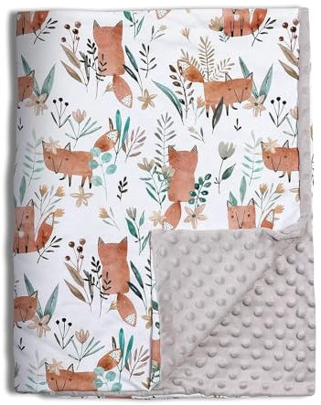 DRESHOW Coperte per Bambini 75x100cm Cotone Organico Unisex Neonato Coperte Spesse e Super Morbide per Dormire per i Bambini Piccoli Bambine Ragazze Ragazzi Asilo Nido Regali Copripiumino