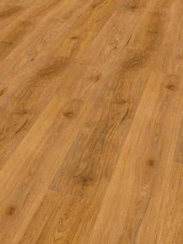 Vinylboden mit Klick-System in Eiche-Optik >> 2516 Tajo Eiche<<, (Lang- und Breitdiele 1522 x 225 x 5,5 mm), inkl. Kork Trittschall, 1 Packung: 6 Stück, 2,055 m², CHECK comfort (2517 Seva Eiche)