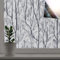 dktie Black Out Window Privacy Film - Opaque Static Cling No-Glue Frosted Film for Bathroom, Bedroom (44.5x200cm)