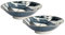 TOKYO Japonism Drachen-Schalen 2er Set, große Suppen- & Ramen-Schalen, dunkelgrau-weißes Porzellan, Ø 25,2 cm, 1600 ml, japanisches Design, Servierschalen für Nudeln & Salate