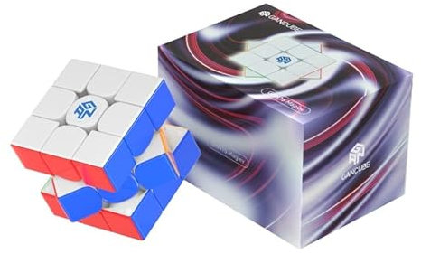 Bukefuno GAN 15 Maglev UV 3x3 Magnetischer Zauberwürfel Speed Puzzle Stickerless Cube Magic 56mm Würfel 2024 Flaggschiff (UV-beschichtet glänzend)