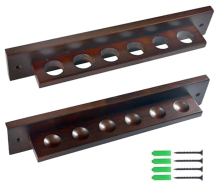 rockible 6 Pool Queue Rack Halterung Queue Rack Professionelle Billard Pool Queue Halter