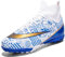 VTASQ Scarpe da Calcio per Ragazzi in Erba Artificiale, Scarpe da Ginnastica per Interni ed Esterni, Scarpe da Calcio, Unisex Bianco 34EU
