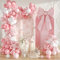 Luftballon Girlande Rosa und Weiß, 108 Stück Rosa Bogen Luftballons Girlande mit Pastellrosa Hellrosa und Weiß Ballons, Bogen Prinzessin Ballons für Babyparty, Geburtstag, Hochzeit, Brautparty