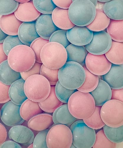 Flying Saucer Sweets - Pink and Blue Sweets - Flying Saucers - 100g - Bulk Back - Assorted Sweet Pick and Mix for Parties, Gifts, and Sharing.