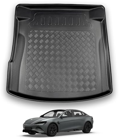 NOMAD Boot Liner Mat for BYD Seal Electric 2024+ | Tailored PE Car Boot Protector Tray, Waterproof Raised Edge Trunk Mat, Easy Clean Cargo Floor Liner