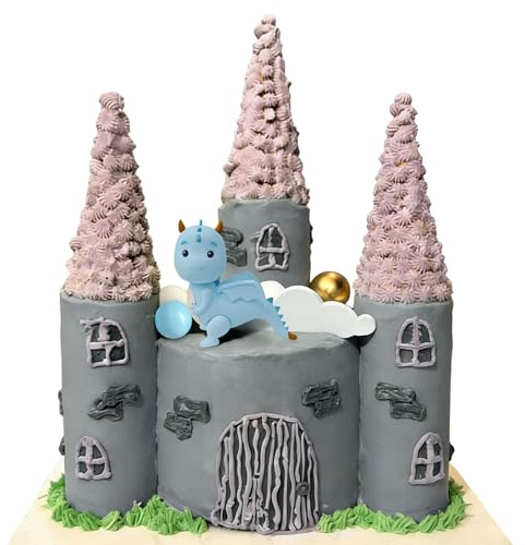 Blue Drachen kuchen topper mit schlüpfen style cupcake deko babyparty ausstattung in rosa geburtstags und partydekoration für drachenthema