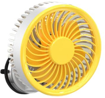 Wall Mounted Fan, Household Cooling Unit with Usb Rechargeable 3000mah Battery, Suction Cup Air Circulator for Warehouse, Home, Shop, Factory, Bedroom, Garage, Indoor Outdoor Use