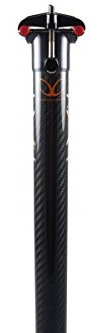 Exotic 31,6 Full Carbon Ti Sattelstütze 400 Titan, 0 versetzt, verstellbar
