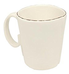 Virginia Casa Becher, Tasse LASTRA Bianco weiß D. 10cm H. 11cm Keramik