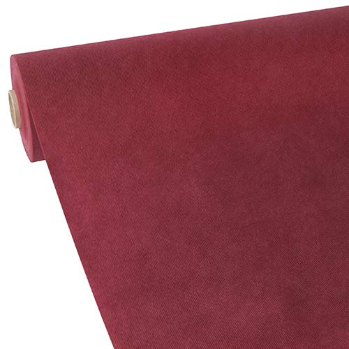 Papstar, Tischdecke, stoffähnlich, Vlies soft selection 40 m x 0,9 m bordeaux auf Rolle, #84953