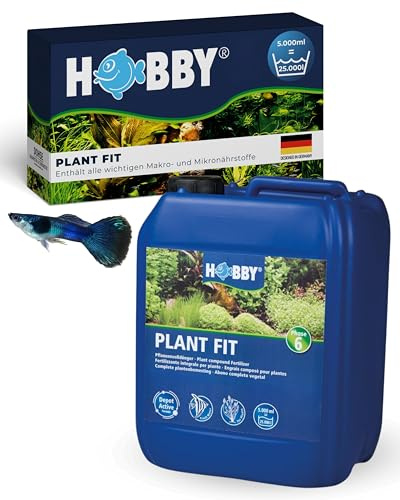 HOBBY Aquaristik Plant Fit I 500 ml I Flüssigdünger für Aquarienpflanzen I ohne Nitrat & Phosphat I Fördert gesunden Wuchs und kräftige Farben I Pflanzenvolldünger mit langanhaltender Wirkung