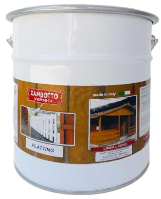 ZAMBOTTO VERNICI Flatting Cerato Trasparente a Solvente Satinato o Lucido per legno interno ed esterno da 10 Litri (Satinato 30 gloss)