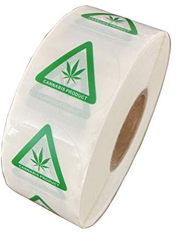 FirstZi US Universal Symbol Identification Vinyl Warning Labels, Waterproof, Durable, 1 Inch Diameter Circle Transparent Sticker, 1000pc Per Roll
