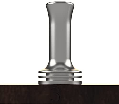 Riccardo Drip Tip 510 bocchino V3 per sigaretta elettronica, accessori, colore argento, senza nicotina, no E-Liquid