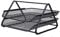 2 Tier Paper Tray Mesh Desk Organizer Office Desktop Document A4 File Desk Tidy Letter Filing Storage