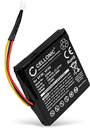 CELLONIC, Akku Navi kompatibel mit Tomtom Go 400, Via 110, Go 400 Touch (700mAh, 3.7V) Ersatzakku VF3H, AHA11108002, VF3K