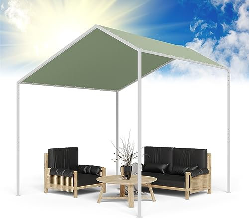 Blumfeldt Gazebo 3x3 Con Struttura in Alluminio - Da Giardino Con Tettuccio Antivento e Idrorepellente, Protezione UV 50+ per Eventi e BBQ - Verde