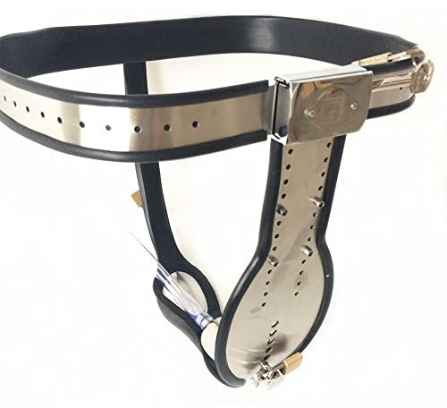 Herren KeuschheitsgÜRtel mit Cock Cage Penis-Lock, Chastity Belt Unterhosen Fetisch Sklave Bondage Mit Schloss Und SchlÜSsel Chastity Device Toys Keuschheitsgürtel Metallkäfig für Männer