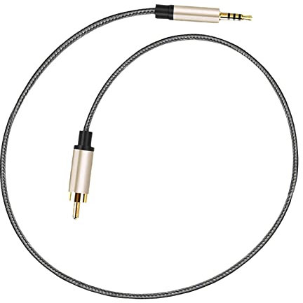 Ronyme Cable de Audio Jack de 3,5 Macho Cable Auxiliar coaxial de Sonido de para Dispositivos en casa, 3m