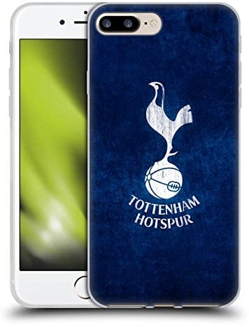 Head Case Designs Officially Licensed Tottenham Hotspur F.C. Distressed Badge Soft Gel Case Compatible With Apple iPhone 7 Plus/iPhone 8 Plus