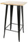 Table de Bar Bois métal Table Mange Debout Fer Design Industriel Table Haute de Bistro,Table Haute carrée 60 * 60 * 110cm Mange Debout Style Industriel en métal,pour 2 à 4 Personnes