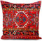 HUASHUZI Kissenbezug 40x40 kelim Kissen orientalische deko rot persischer sofakissen kissenbezüge dekokissen couchkissen kissenhülle Sofa Schlafzimmer Wohnzimmer