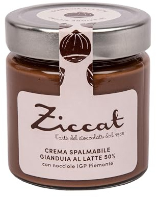 Rimoco Bio haselnuss Milch Creme von Ziccat 220g im Glas - leckere Haselnuss Creme (ohne Öl Zusätze) verwendbar als Haselnuss Topping fürs Müsli und als Nuss Aufstrich fürs Brot