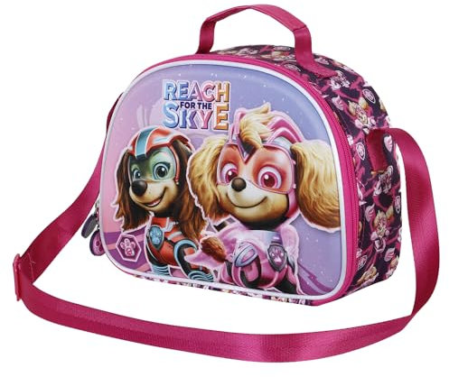 Paw Patrol Mighty-Porta Merenda 3D, Rosa, 25.5 x 20 cm