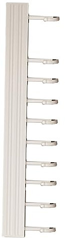 Estante para Ganchos de Cocina ,Instalación Rápida ,Punzón forblancoAntioxidante ,Espacio Libre ,Colgador de Utensilios de Cocina de Aluminio para Pala para Tabla de Cortar (10