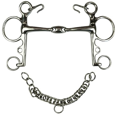 Horses, Pelham Voller Edelstahl mit Oliven und langen Stangen, hochwertige Materialien, langlebig, praktisch und präzise Verwendung