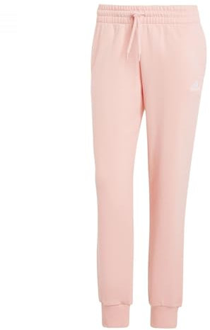 adidas Donna Essentials Linear French Terry Cuffed Pants, Semi Pink Spark, XS