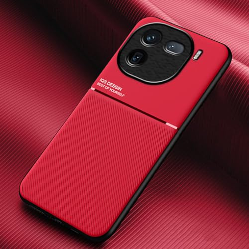 TIANCI Hülle für Vivo iQOO 12, Textur rutschfest und Stoßfest Schutzhülle, [Hautfreundliches PU-Leder] [Ultradünnes TPU] Handyhülle für Vivo iQOO 12