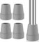 Gummistopper für Walkingstöcke, 4 Stück Krücken Gummi 19mm rutschfeste Gehstock Gummipuffer Grau Strapazierfähige Nordic Walking Stöcke Gummipuffer für Krücken Wanderstöcke