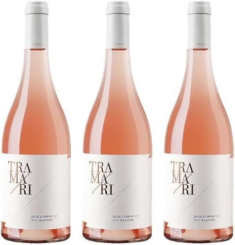 VINO ROSATO DI PRIMITIVO TRAMARI 3 BOTTIGLIE CANTINE SAN MARZANO SALENTO IGP