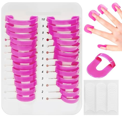 26 Pieces Nail Art Anti-Spill Clips, Anti-Spill Glue Manicure Tools, Nail Polish Application Aid, Anti-Spill Model, Nail Painting Template, Diy Manicure Accessories