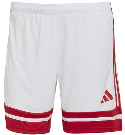 adidas Damen SQUADRA25 Short, White/Team Power Red 2, M