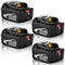 4 pezzi 18V 5000mAh Batteria di ricambio per Makita Batteria 18V per Makita Batteria BL1850B BL1850 BL1860B BL1860