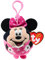 Hasbro Ty Beanie Ballz Collection Super Soft 7cm Plush Toy Bagclip - Disney Minnie Mouse
