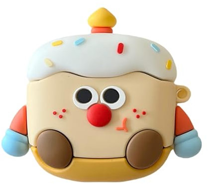 GULVQYF Graziosa cover per Huawei Freebuds SE 2, custodia protettiva completa per auricolari 3D a forma di cartone animato, antiurto, per ragazzi e ragazze (torta)