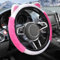 Flaconi Auto Lenkradbezug Plüsch,Lenkradbezug Winter,Lenkradbezug Plüsch, Lenkradbezug,Auto Lenkradbezug,Auto-Plüsch-Lenkradabdeckung,Geeignet für Autos,Lastwagen,Lieferwagen,SUVs (Rose Rot)